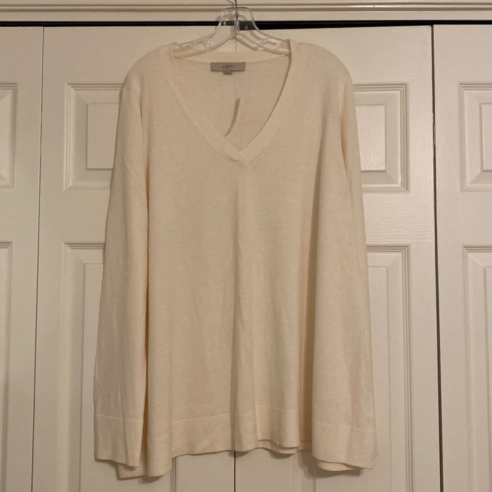Loft cream sweater